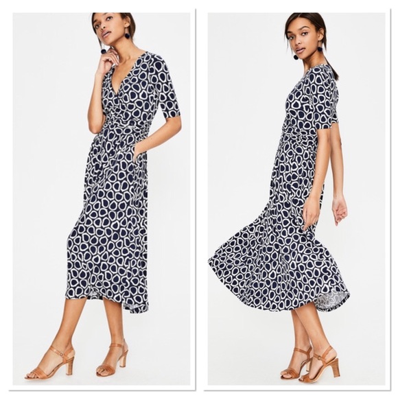 Boden Dresses & Skirts - Boden Kassidy Jersey midi faux wrap dress